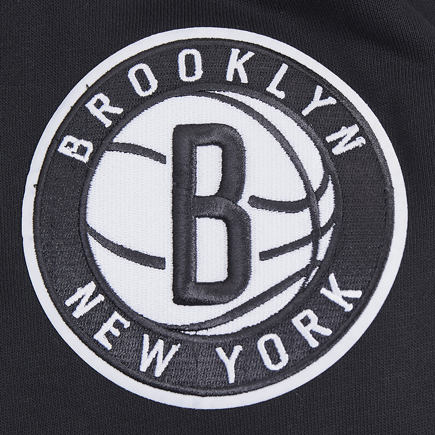 Pro Standard NETS OLD ENGLISH FLC PO HOODIE - Men's - Black