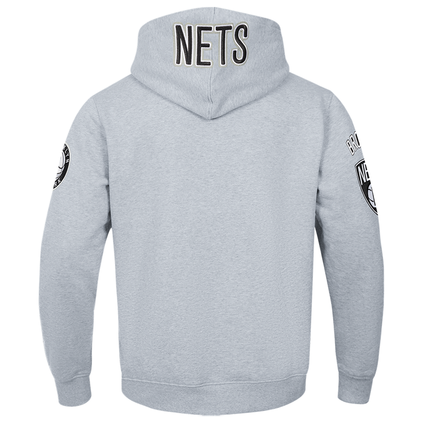 Pro Standard NETS OLD ENGLISH FLC PO HOODIE - Men's - Heather Grey