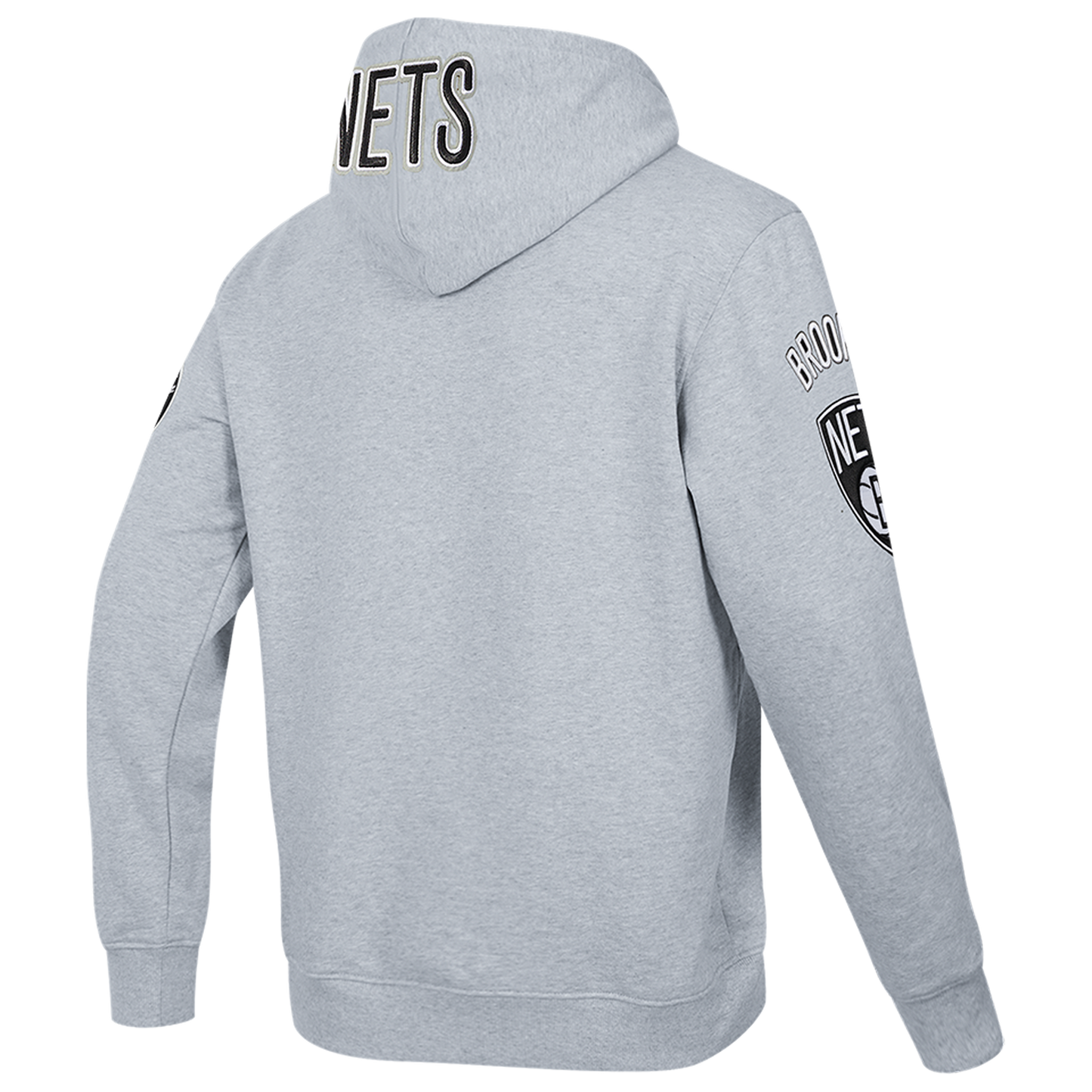 Pro Standard NETS OLD ENGLISH FLC PO HOODIE - Men's - Heather Grey