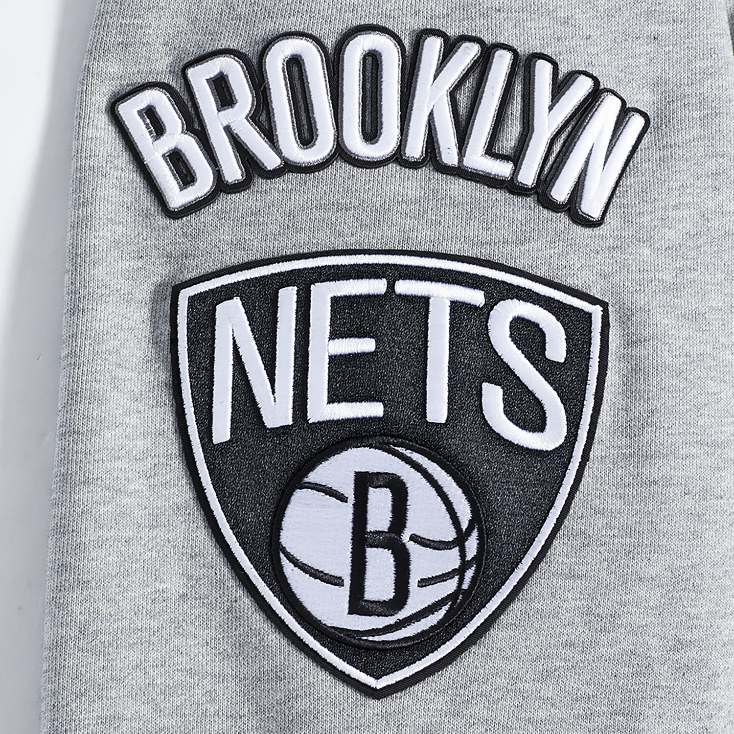 Pro Standard NETS OLD ENGLISH FLC PO HOODIE - Men's - Heather Grey