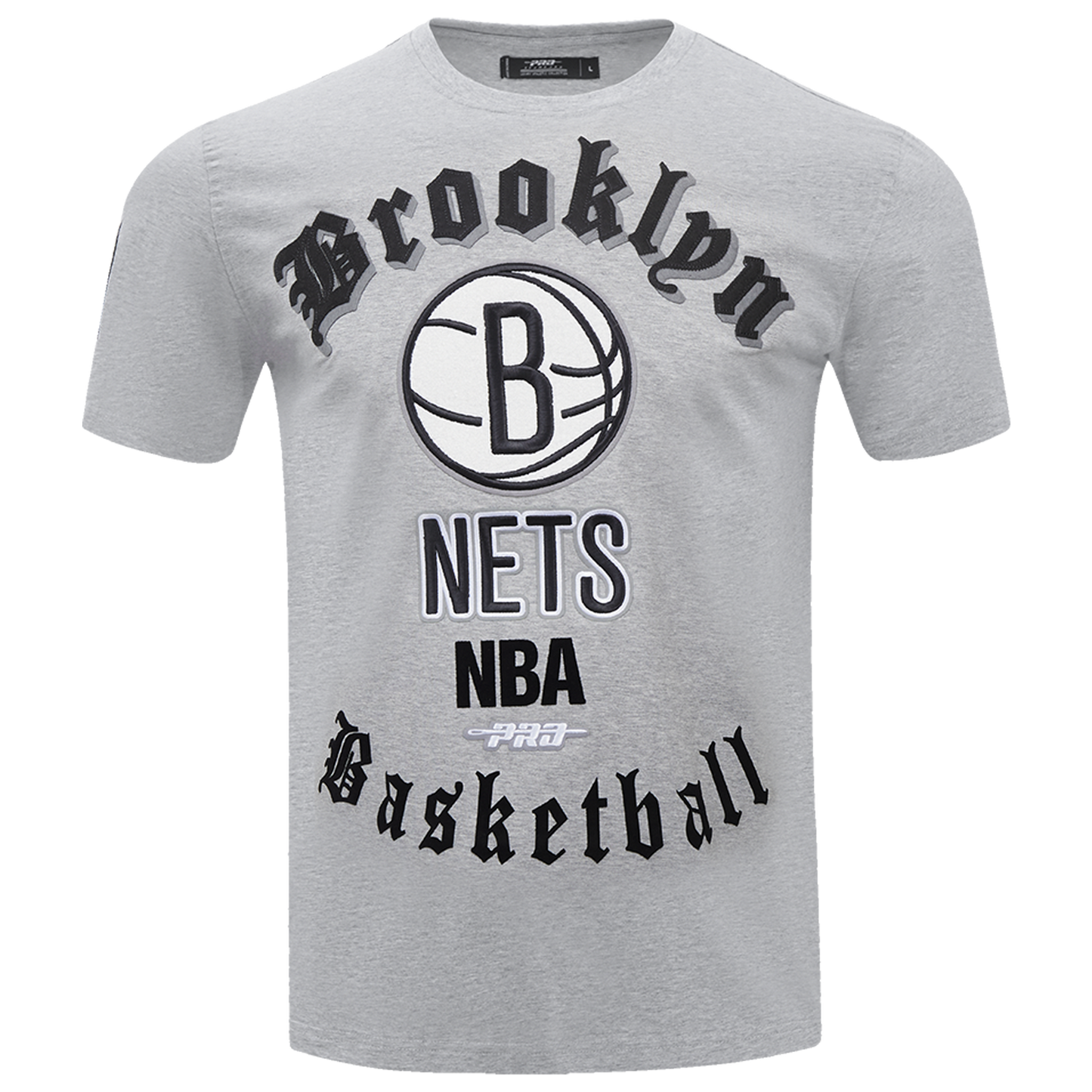 Pro Standard NETS OLD ENGLISH SJ TEE - Men's - Heather Grey