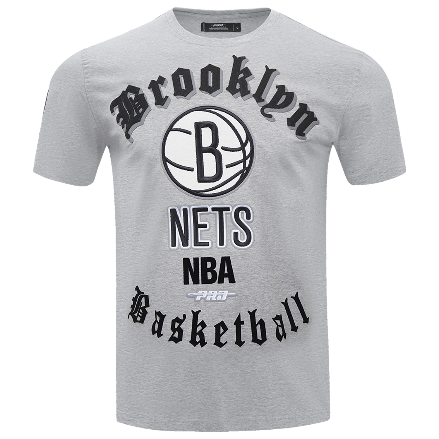 Pro Standard NETS OLD ENGLISH SJ TEE - Men's - Heather Grey
