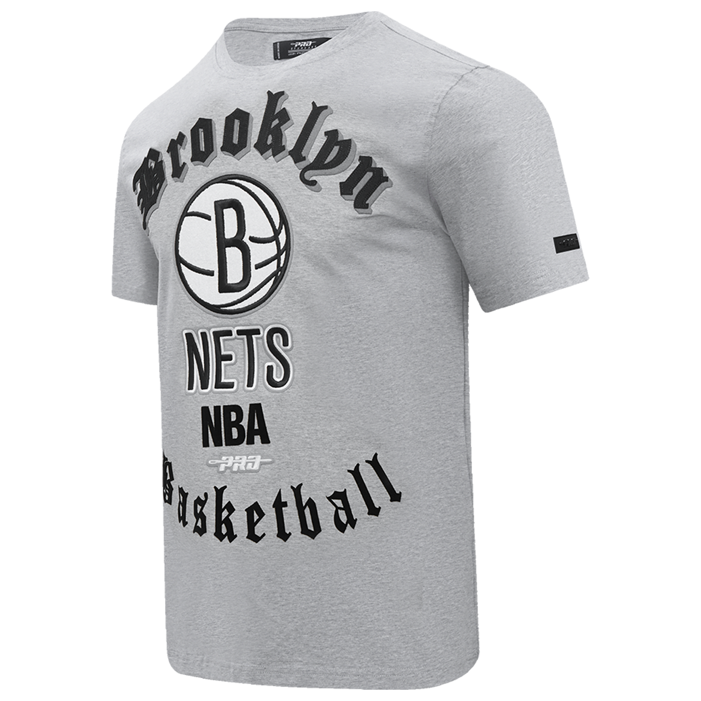 Pro Standard NETS OLD ENGLISH SJ TEE - Men's - Heather Grey