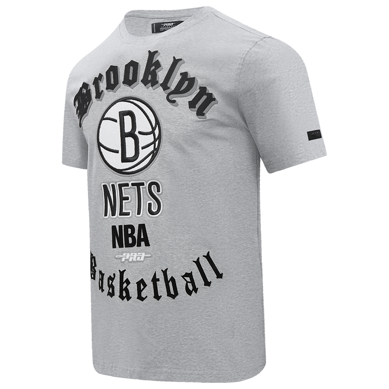 Pro Standard NETS OLD ENGLISH SJ TEE - Men's - Heather Grey