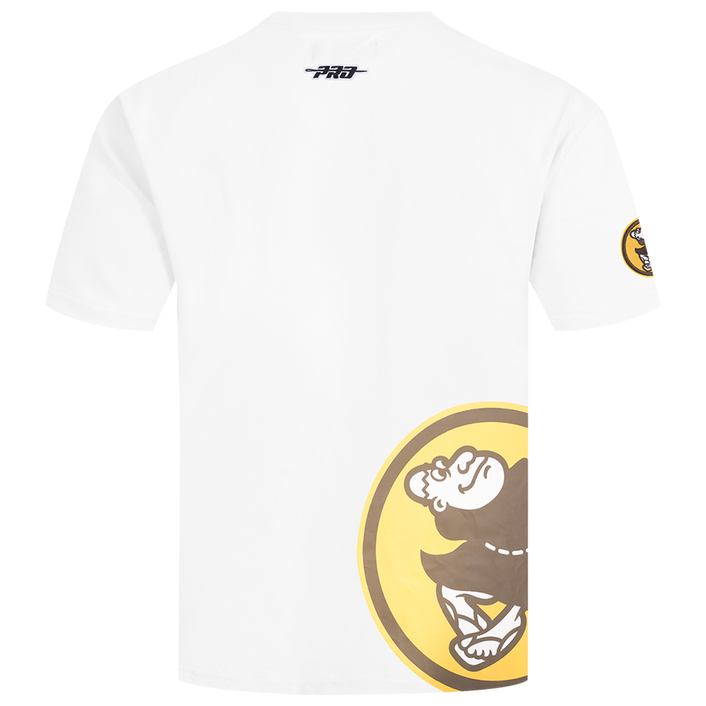 Pro Standard Padres Living Large CJ Drop Shoulder T-Shirt - Men's - White/Yellow/Brown