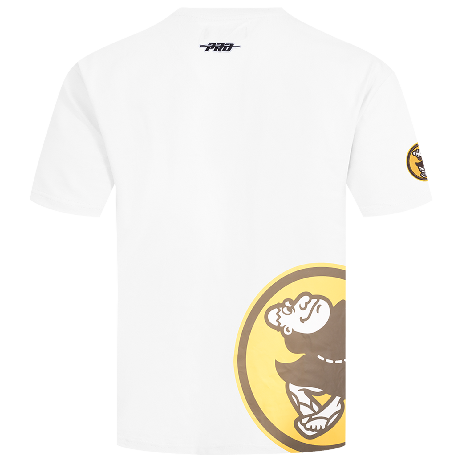 Pro Standard Padres Living Large CJ Drop Shoulder T-Shirt - Men's - White/Yellow/Brown