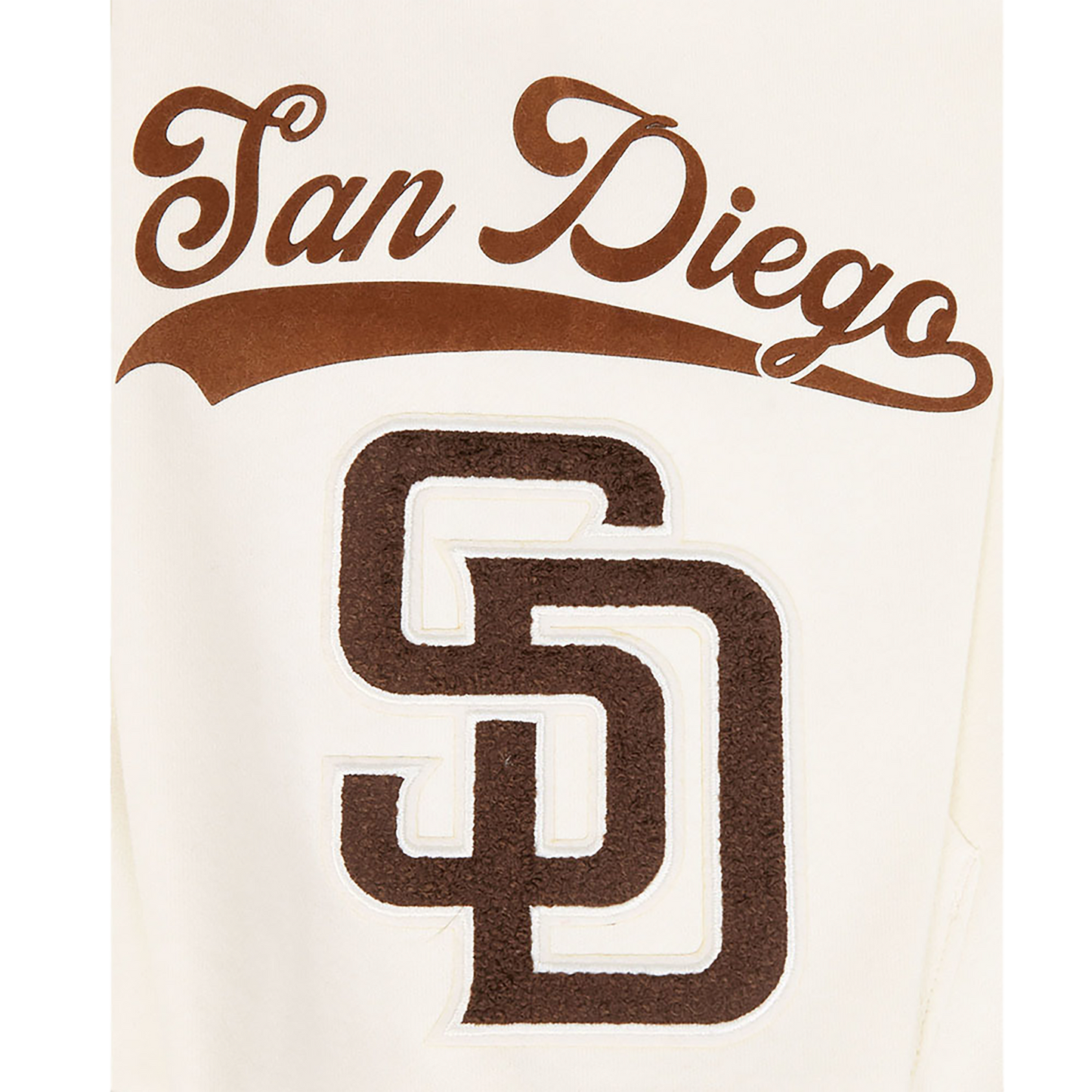 Pro Standard Padres Living Large Drop Shoulder PO Hoodie - Men's - Brown/Yellow