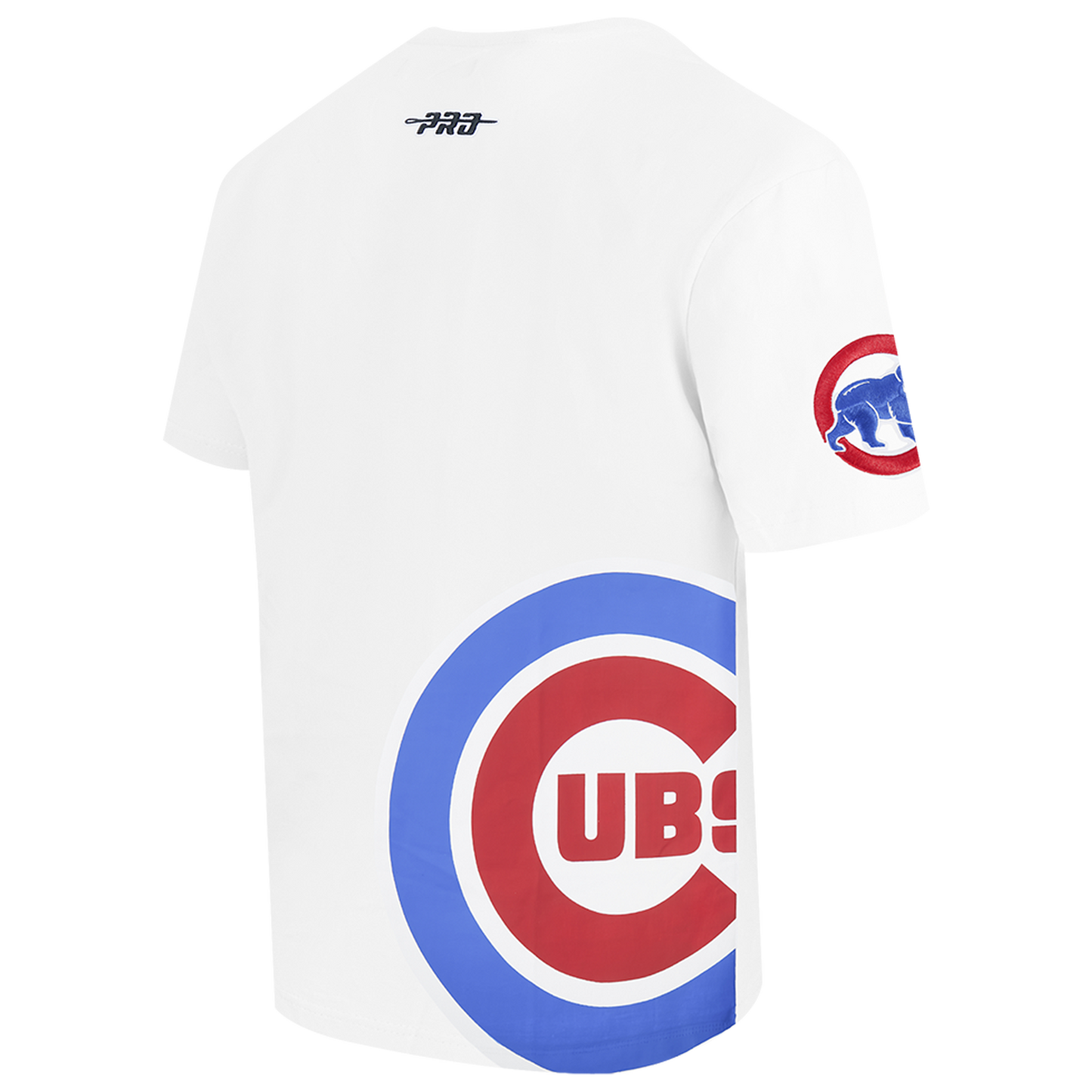 Pro Standard Cubs Living Large CJ Drop Shoulder T-Shirt - Men's - White/Red/Blue