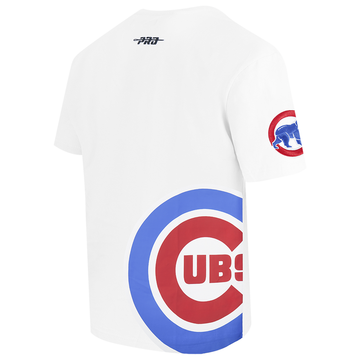 Pro Standard Cubs Living Large CJ Drop Shoulder T-Shirt - Men's - White/Red/Blue
