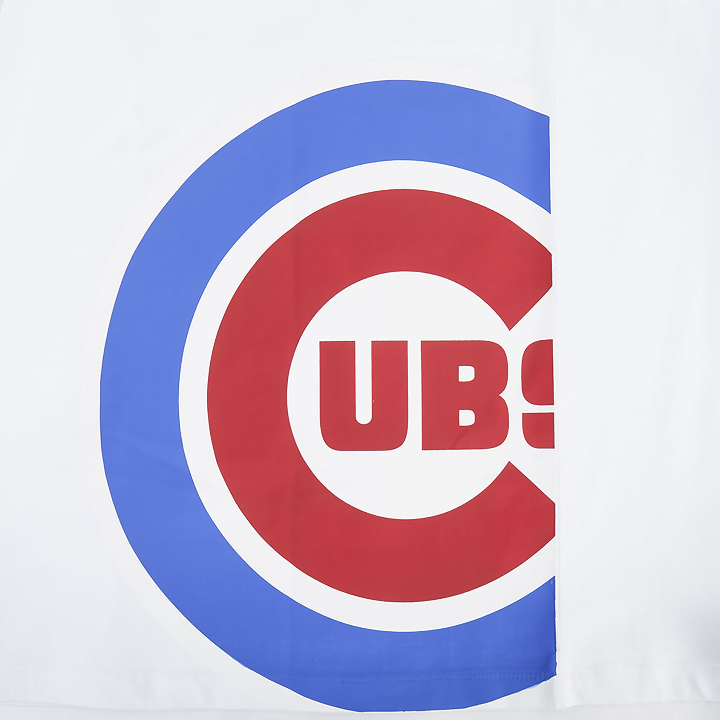 Pro Standard Cubs Living Large CJ Drop Shoulder T-Shirt - Men's - White/Red/Blue