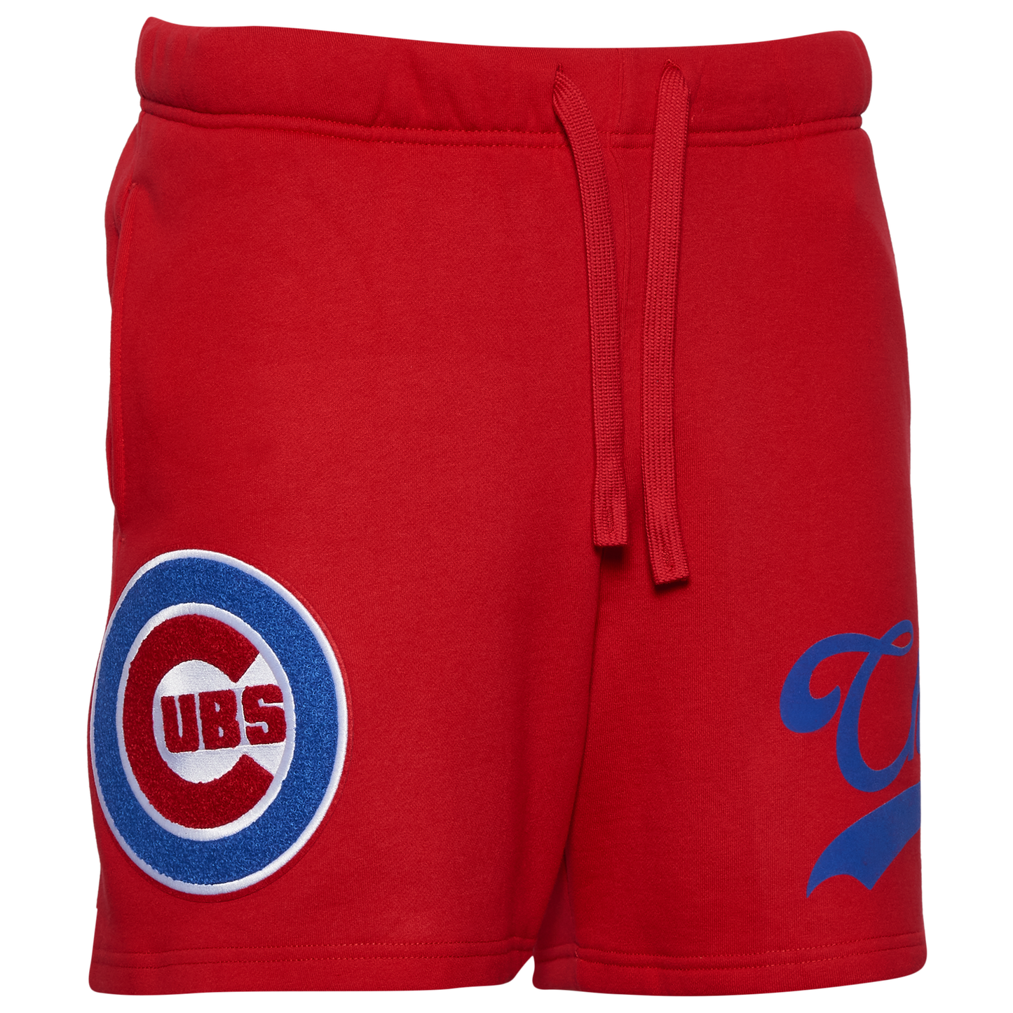 Pro Standard Cubs Living Large Fleece Shorts - Men's - Red/Blue
