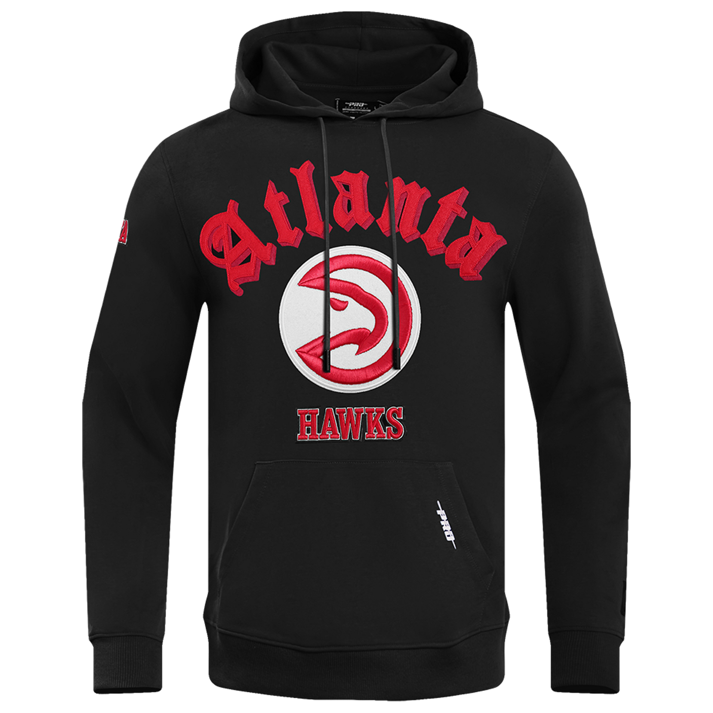 Pro Standard HAWKS OLD ENGLISH FLC PO HOODIE - Men's - Black