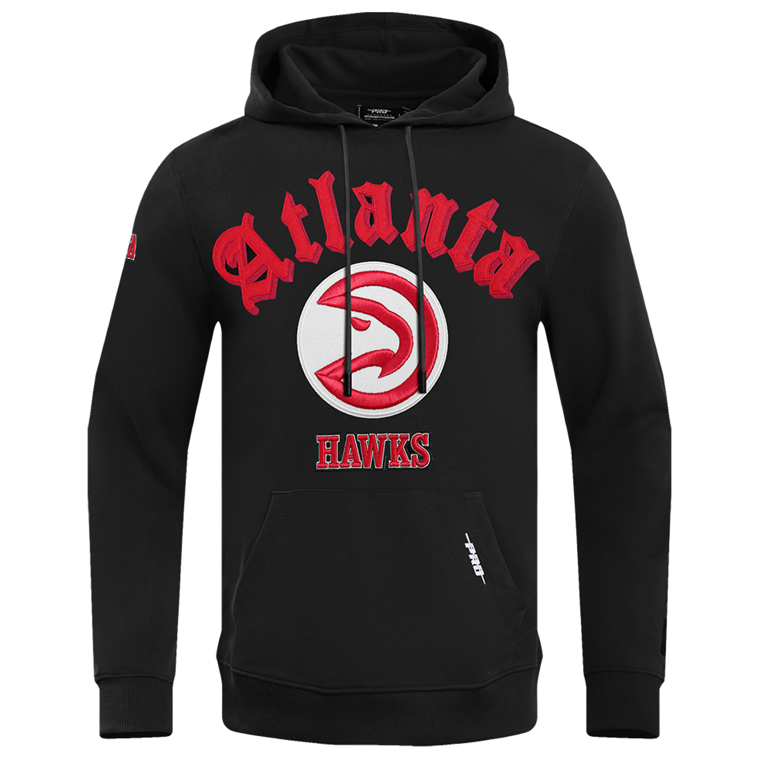 Pro Standard HAWKS OLD ENGLISH FLC PO HOODIE - Men's - Black