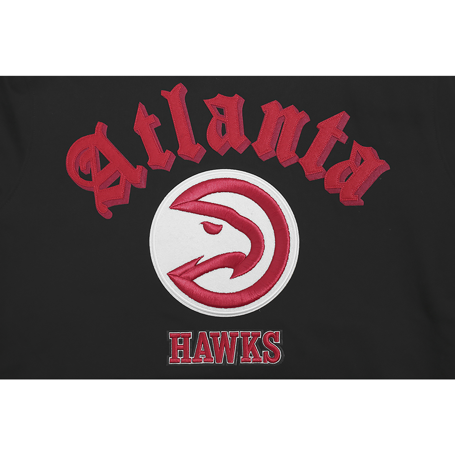Pro Standard HAWKS OLD ENGLISH FLC PO HOODIE - Men's - Black