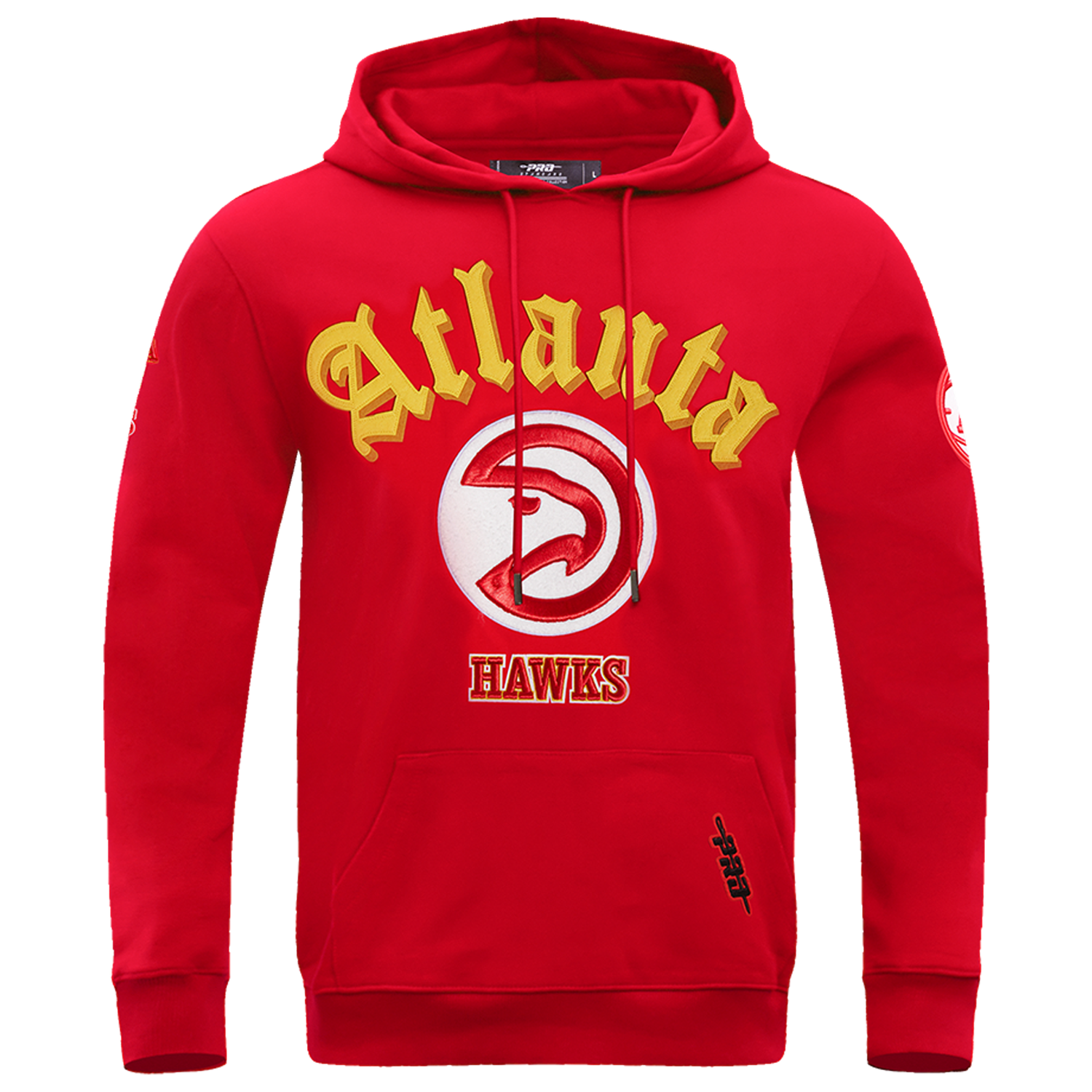 Pro Standard HAWKS OLD ENGLISH FLC PO HOODIE - Men's - Red