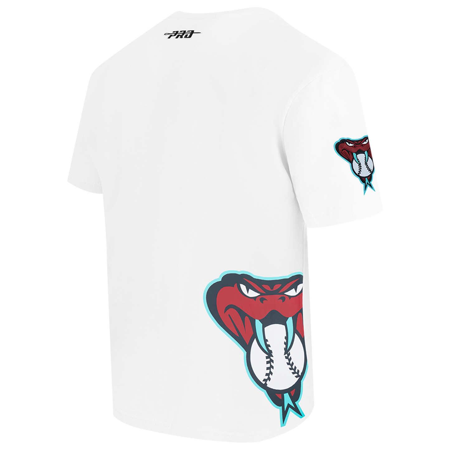 Pro Standard Diamondbacks Living Large Drop Shoulder T-Shirt - Men's - White/Maroon/Teal