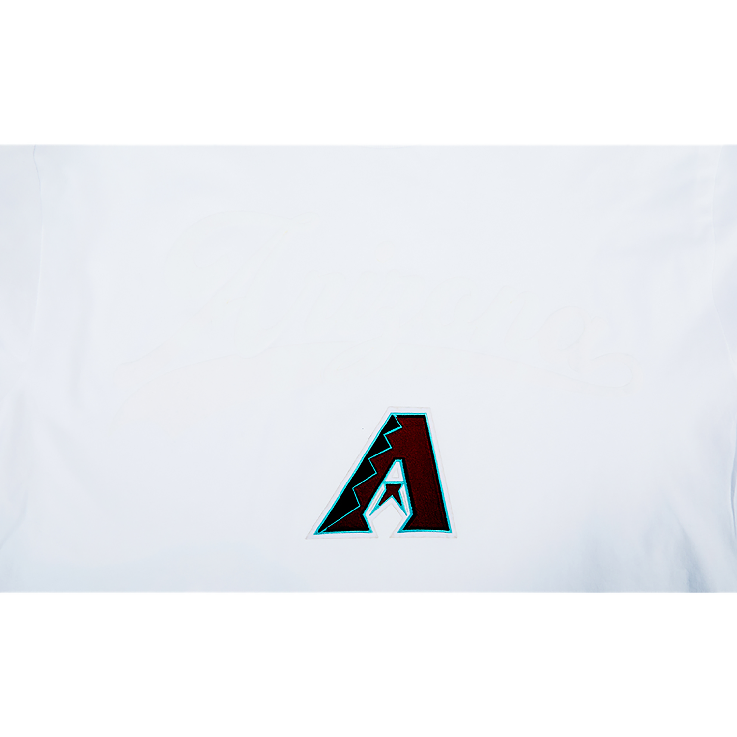 Pro Standard Diamondbacks Living Large Drop Shoulder T-Shirt - Men's - White/Maroon/Teal