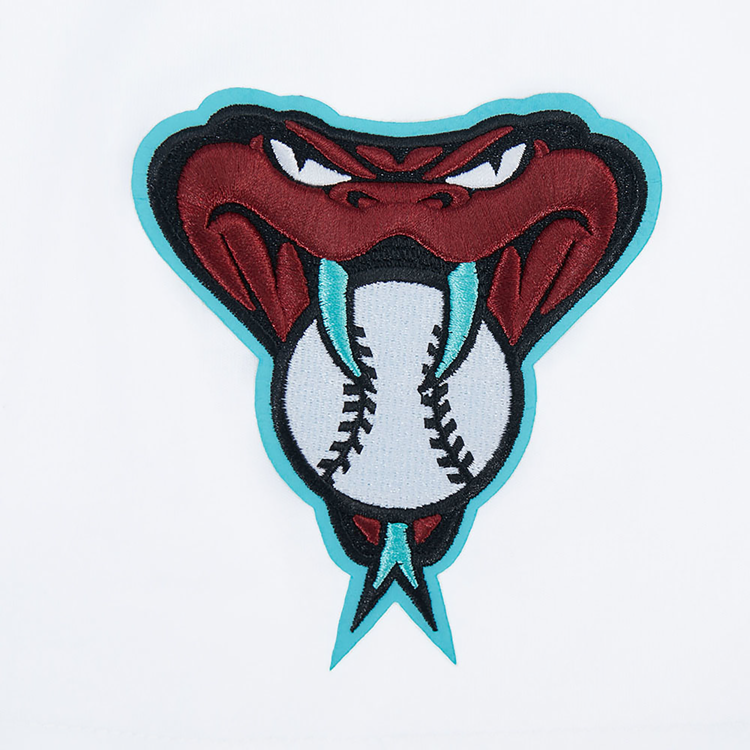 Pro Standard Diamondbacks Living Large Drop Shoulder T-Shirt - Men's - White/Maroon/Teal