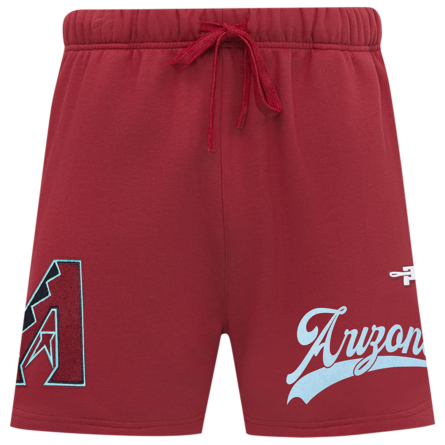 Pro Standard Diamondbacks Living Large Fleece Shorts - Men's - Maroon/Teal