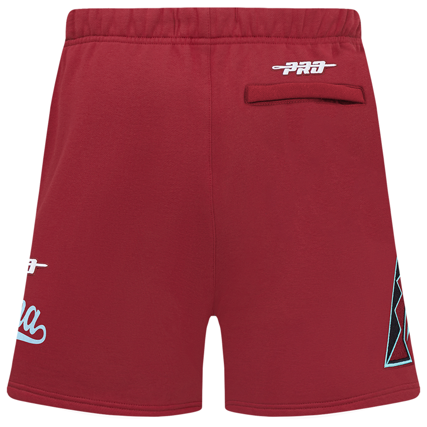 Pro Standard Diamondbacks Living Large Fleece Shorts - Men's - Maroon/Teal