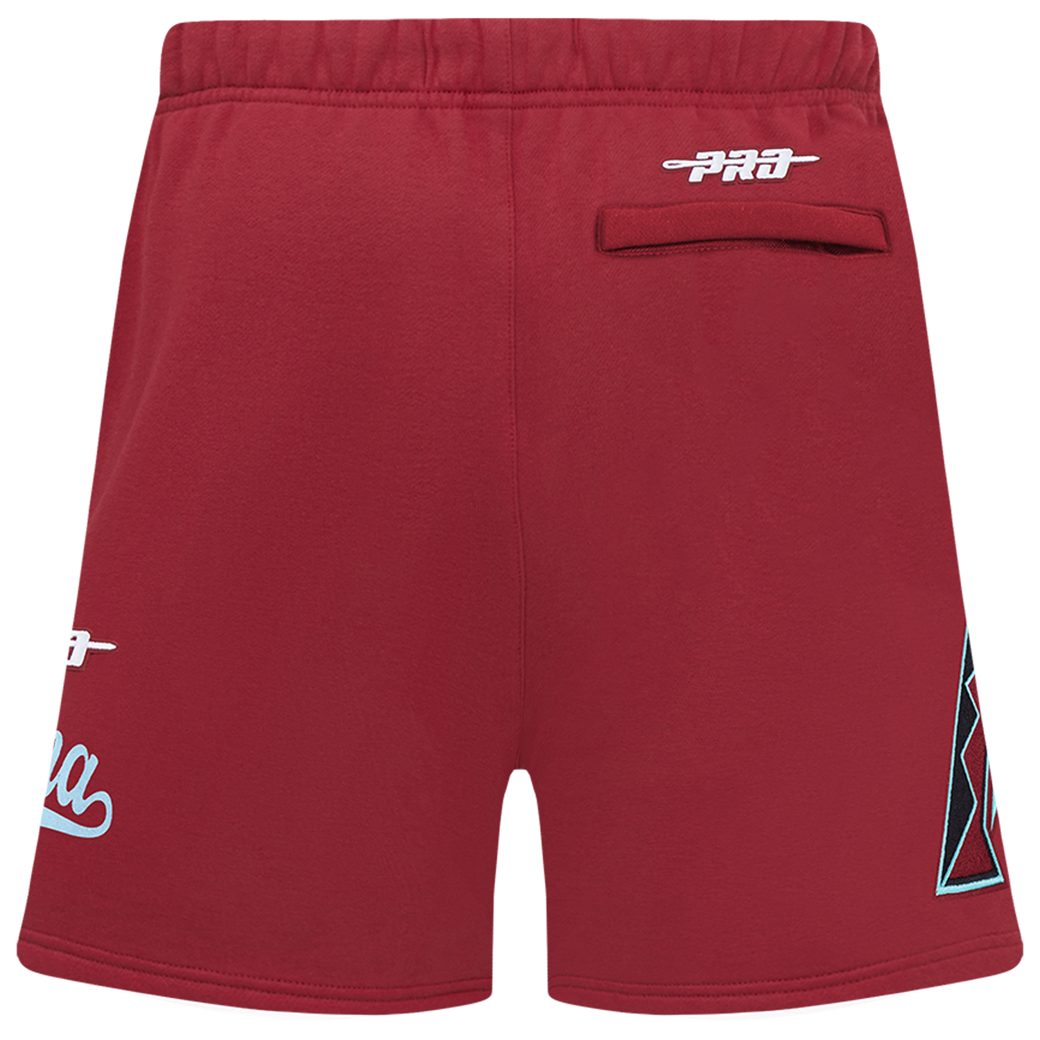 Pro Standard Diamondbacks Living Large Fleece Shorts - Men's - Maroon/Teal