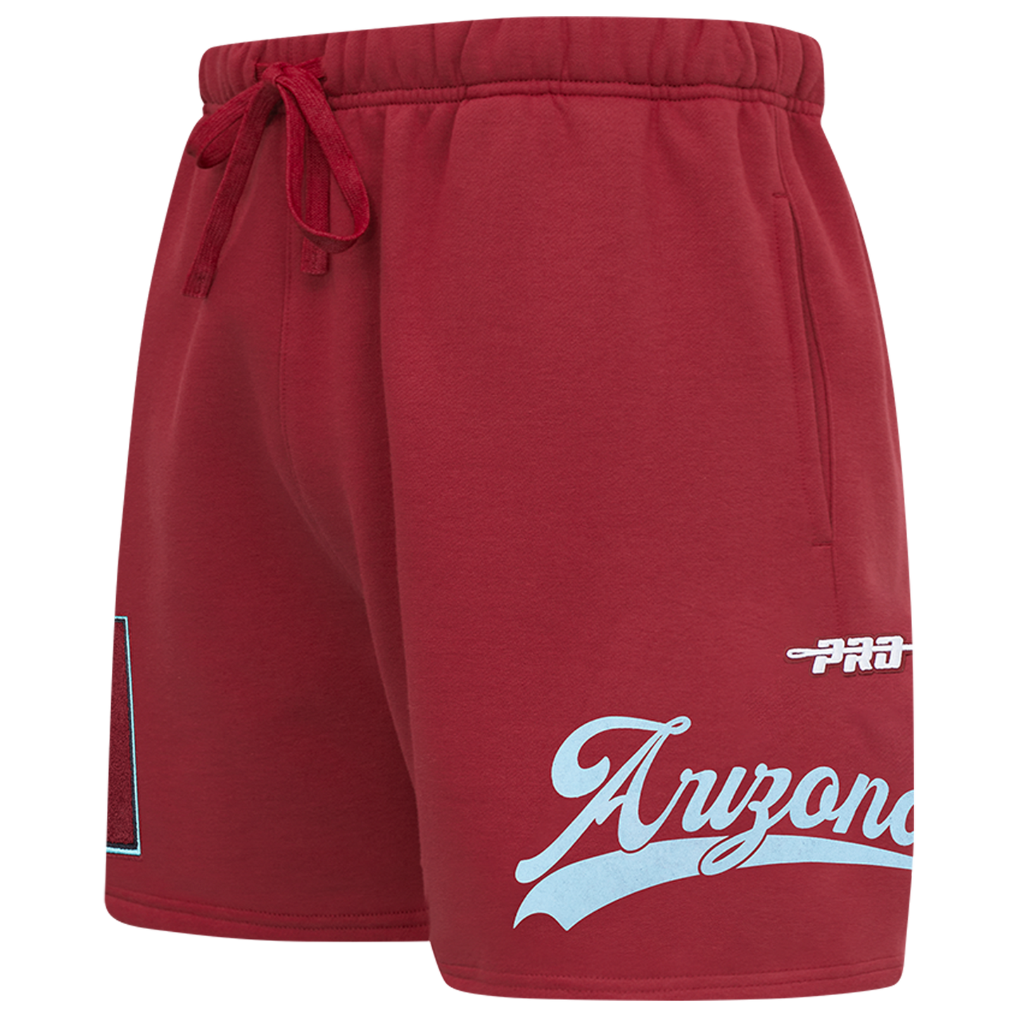 Pro Standard Diamondbacks Living Large Fleece Shorts - Men's - Maroon/Teal