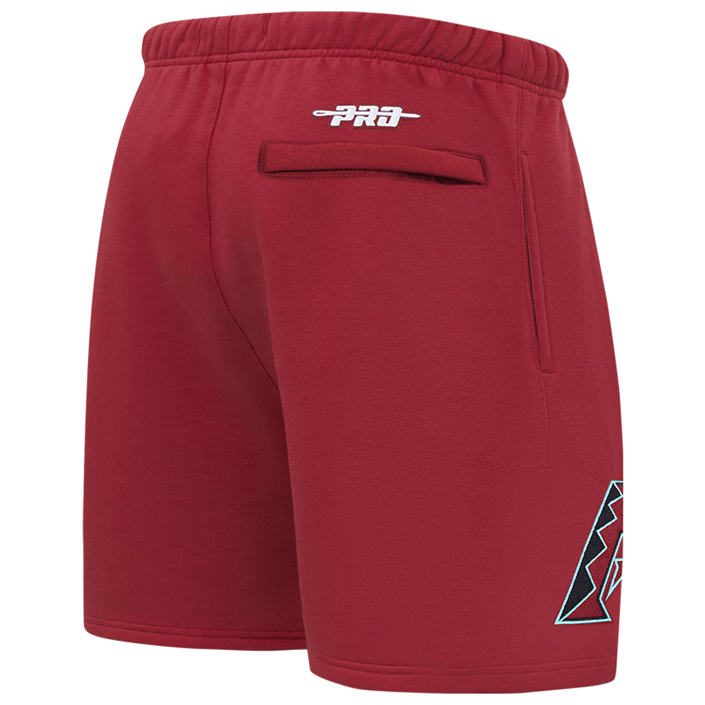 Pro Standard Diamondbacks Living Large Fleece Shorts - Men's - Maroon/Teal
