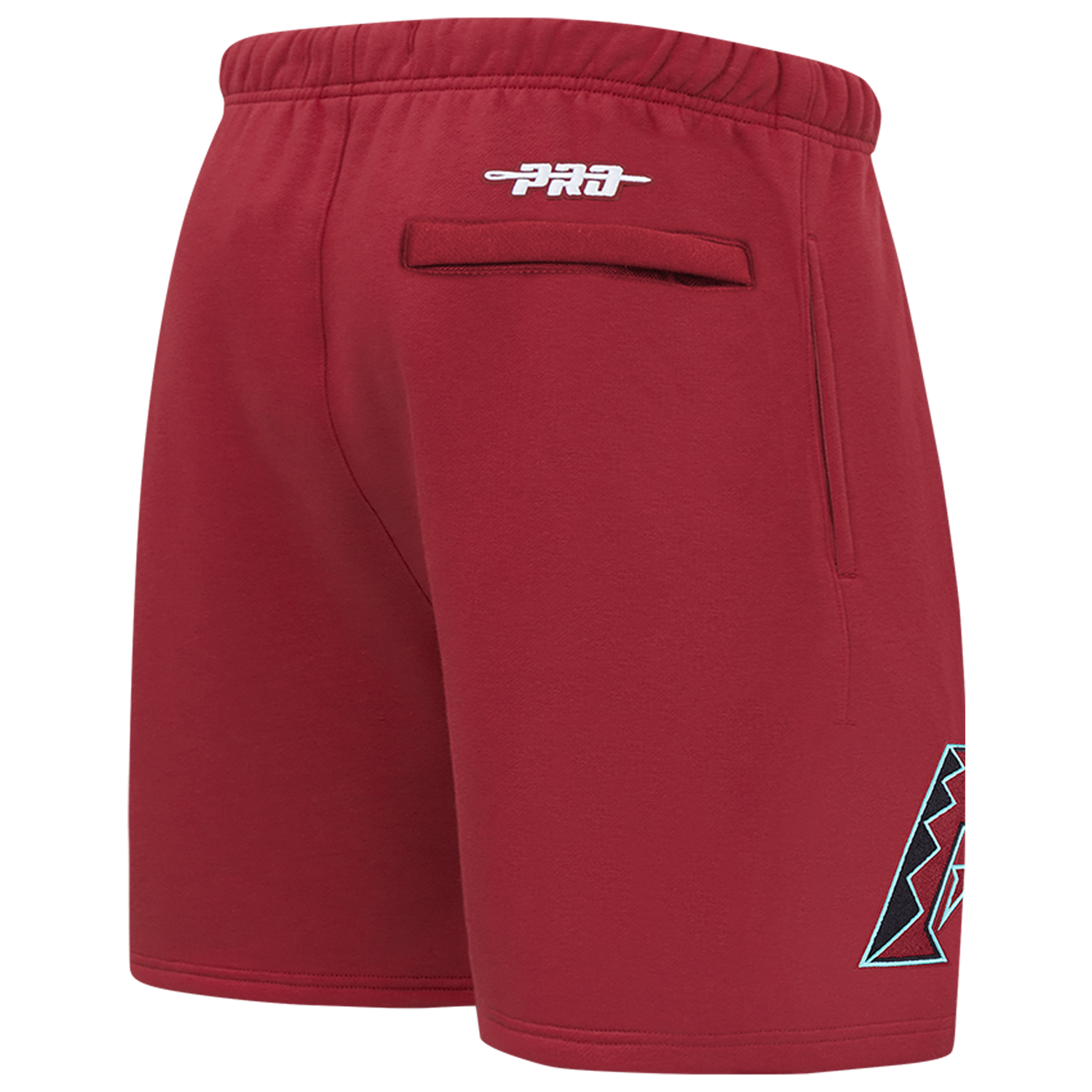 Pro Standard Diamondbacks Living Large Fleece Shorts - Men's - Maroon/Teal