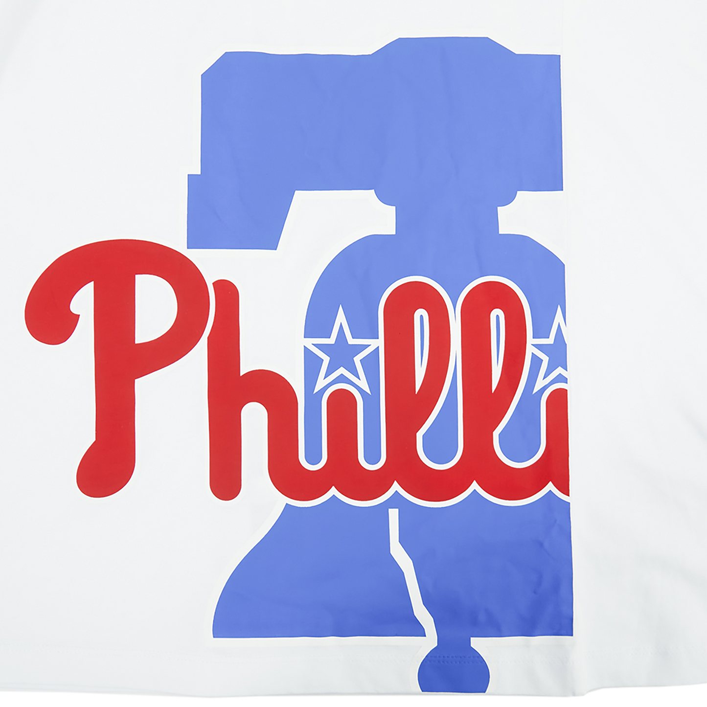 Pro Standard Phillies Living Large CJ Drop Shoulder T-Shirt - Men's - Red/White/Blue
