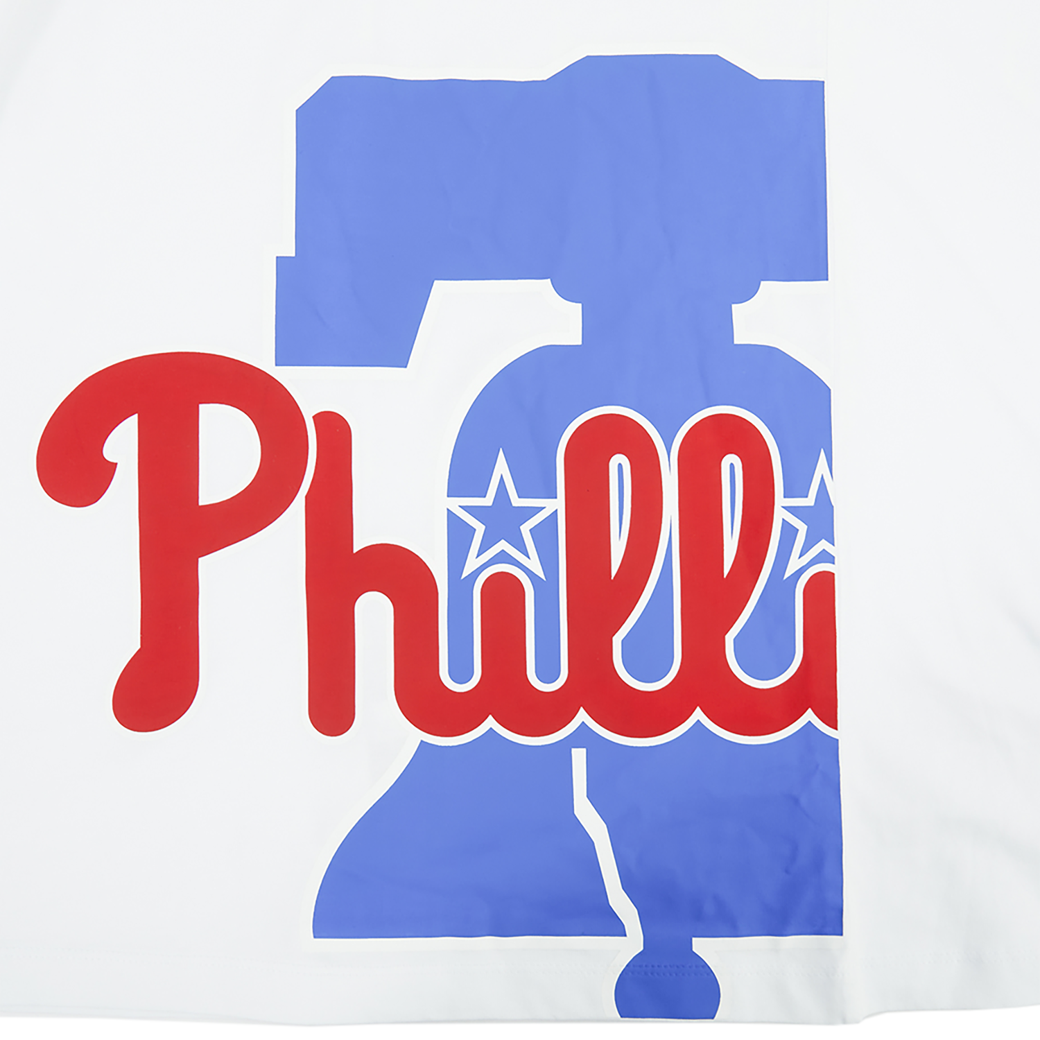 Pro Standard Phillies Living Large CJ Drop Shoulder T-Shirt - Men's - Red/White/Blue