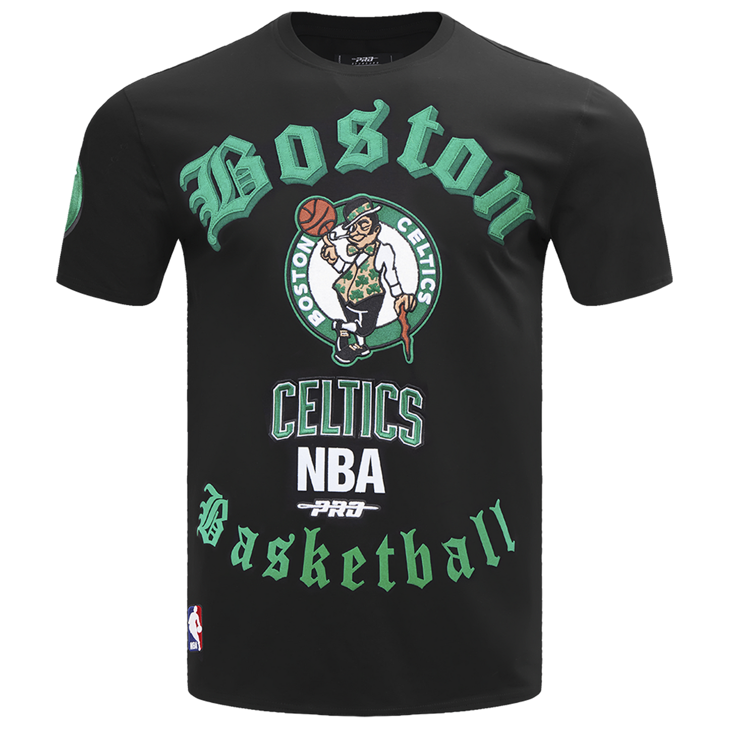 Pro Standard CELTICS OLD ENGLISH SJ TEE - Men's - Black