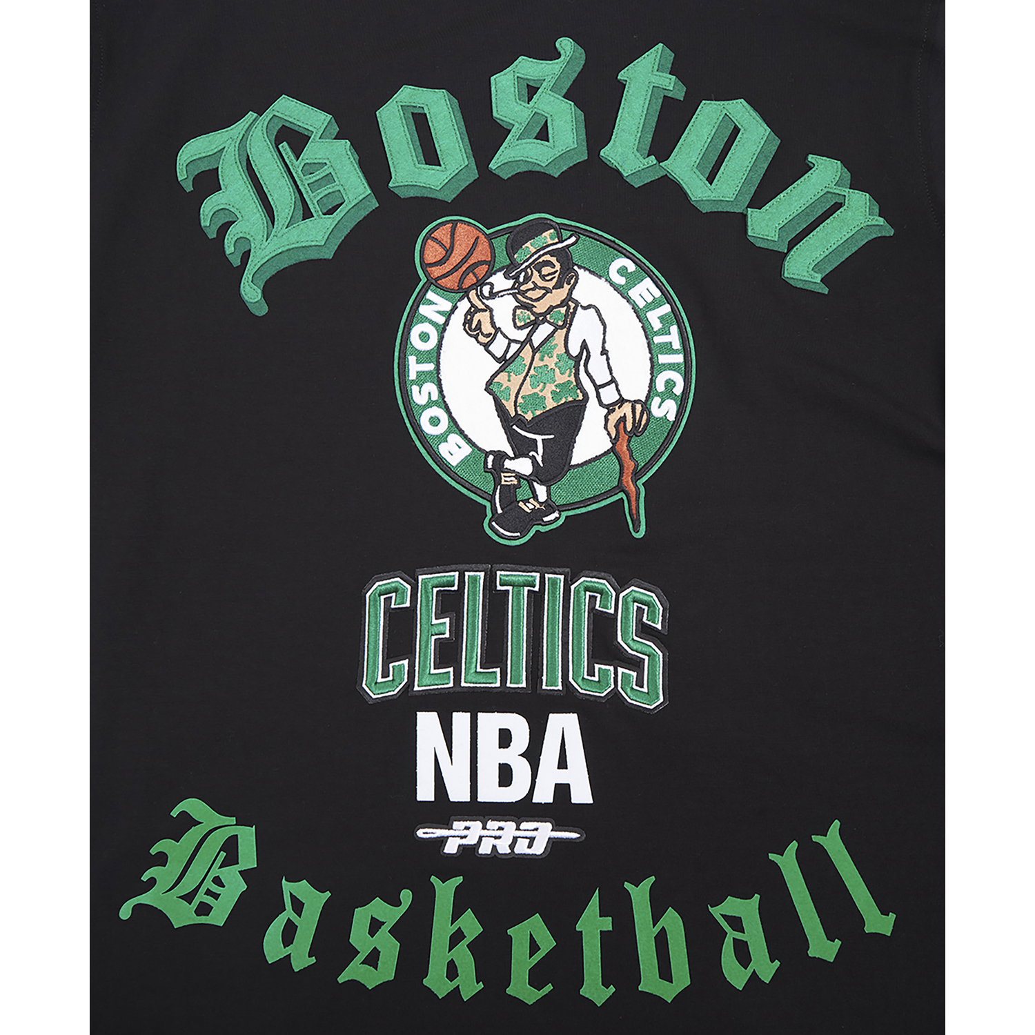 Pro Standard CELTICS OLD ENGLISH SJ TEE - Men's - Black