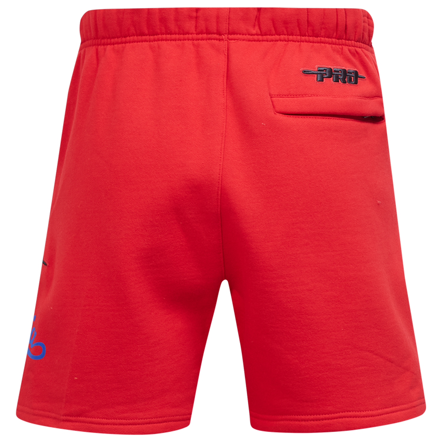 Pro Standard Phillies Living Large Fleece Shorts - Men's - Red/Blue/White