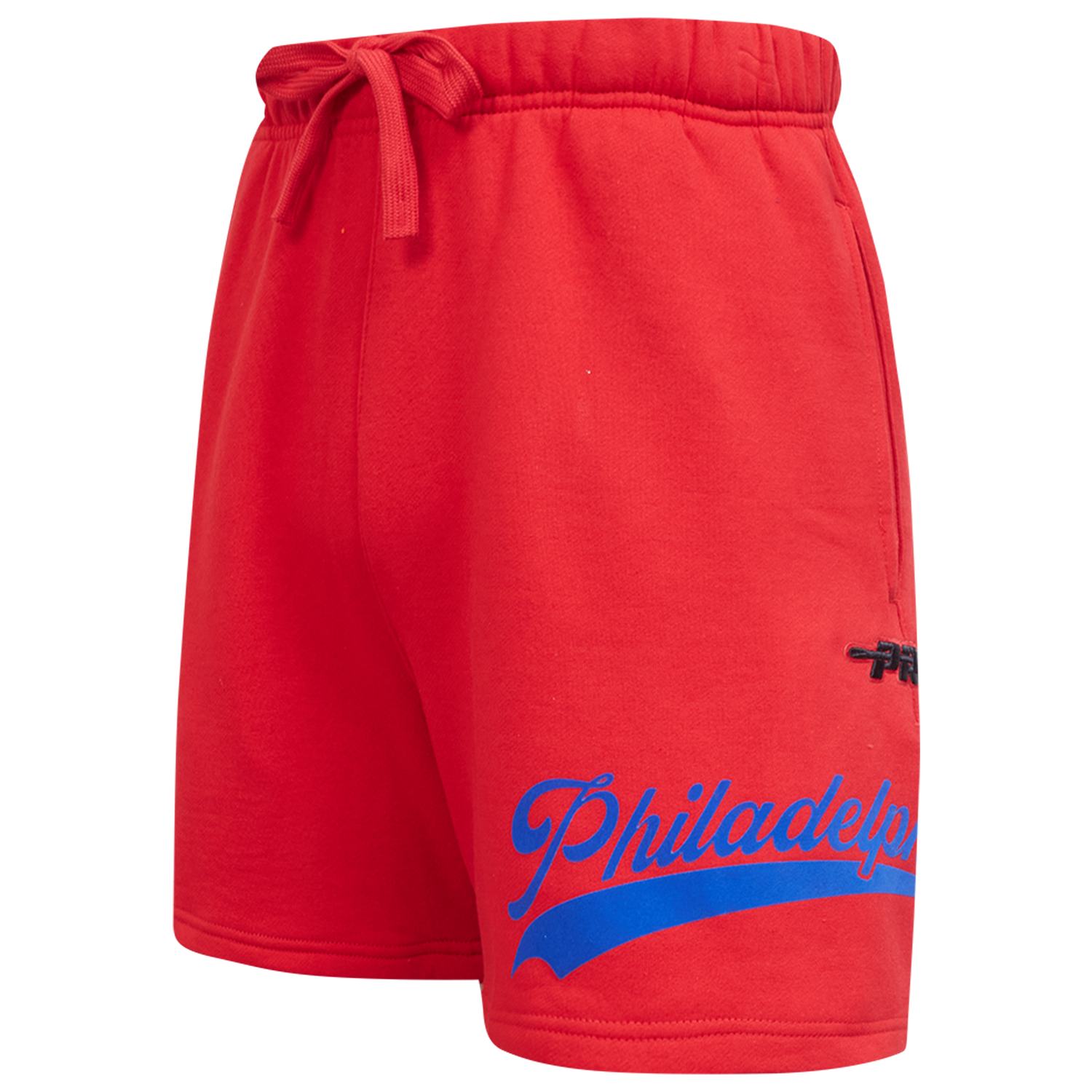 Pro Standard Phillies Living Large Fleece Shorts - Men's - Red/Blue/White