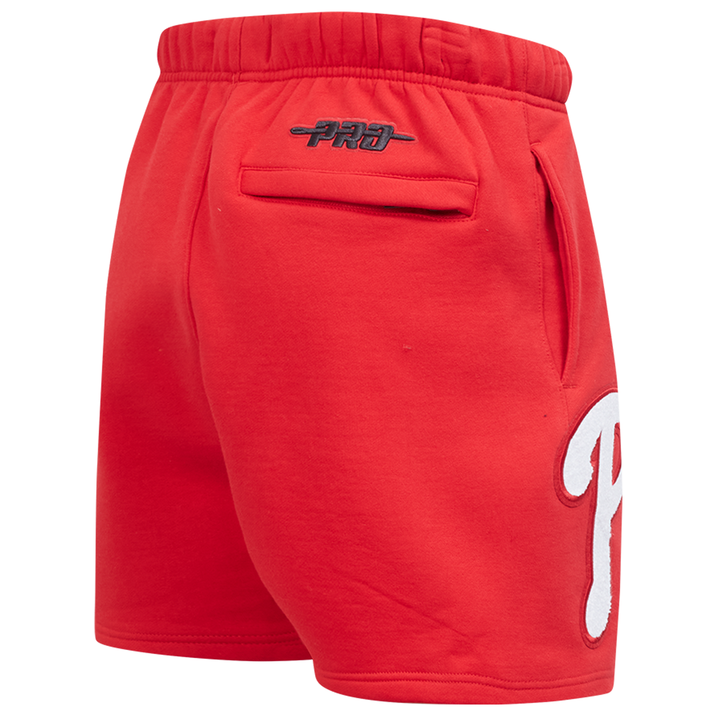 Pro Standard Phillies Living Large Fleece Shorts - Men's - Red/Blue/White