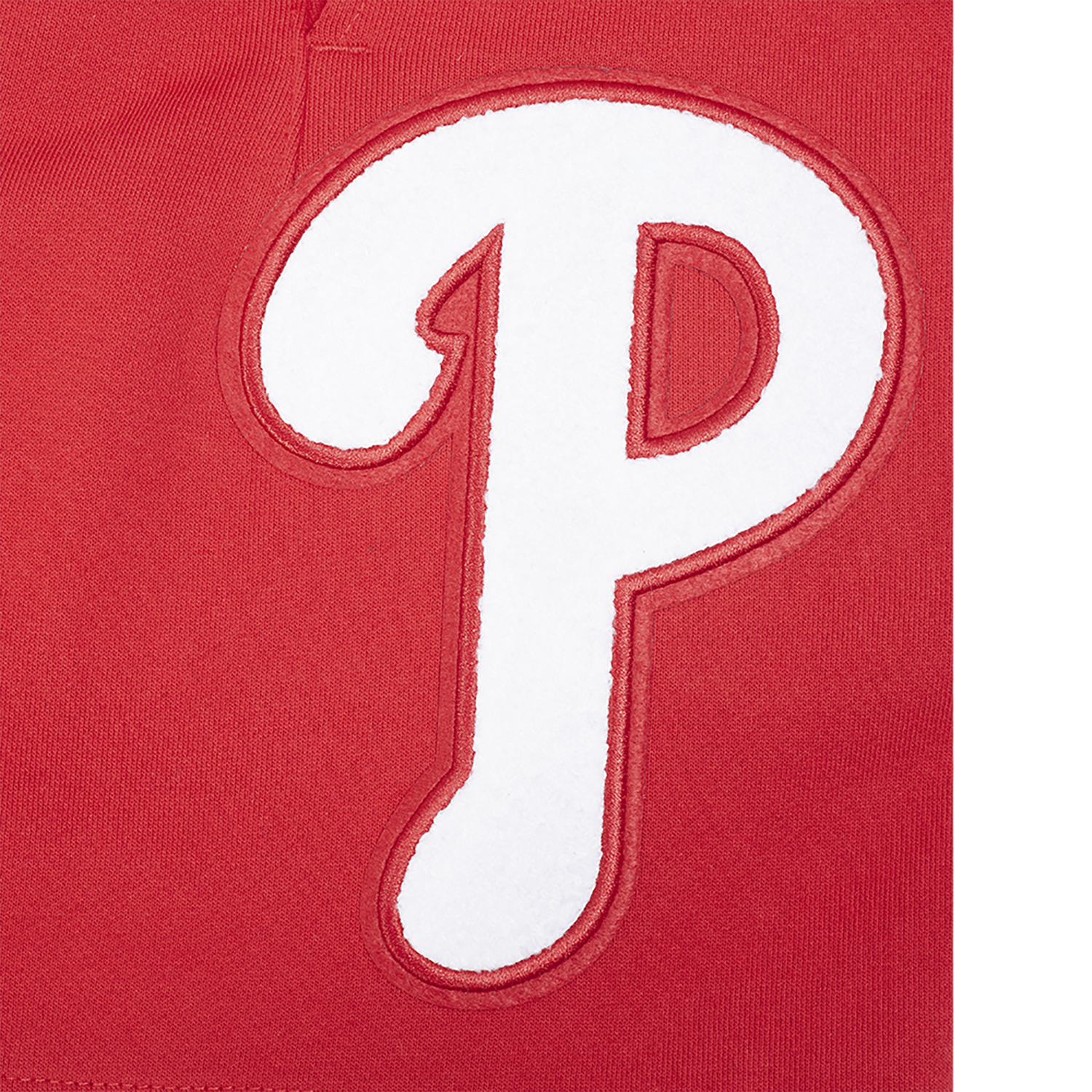 Pro Standard Phillies Living Large Fleece Shorts - Men's - Red/Blue/White