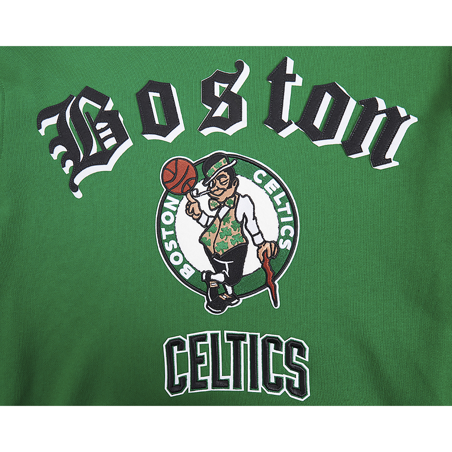 Pro Standard CELTICS OLD ENGLISH FLC PO HOODIE - Men's - Kelly Green