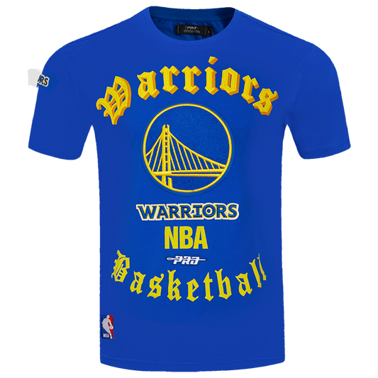 Pro Standard WARRIORS OLD ENGLISH SJ TEE - Men's - Royal Blue