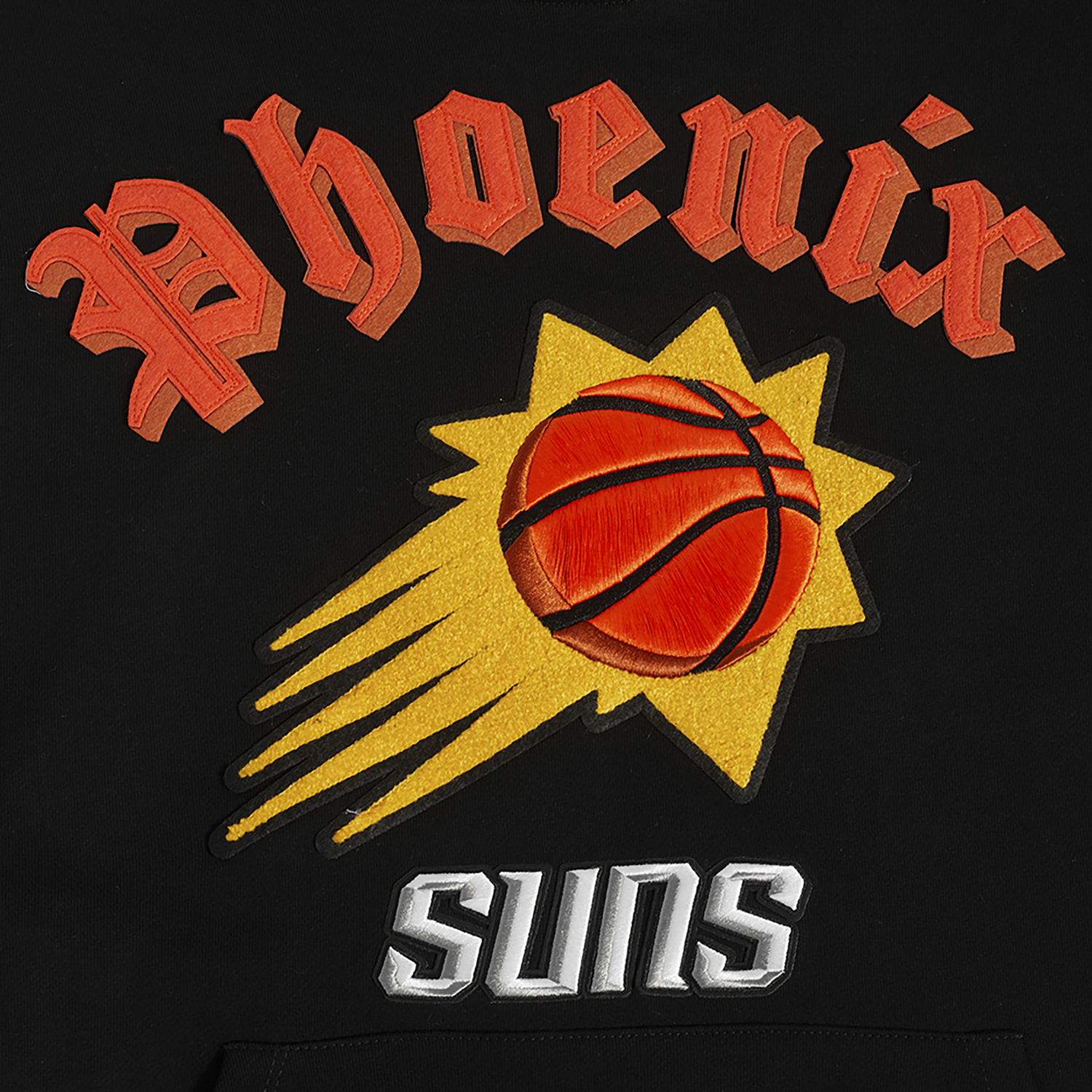 Pro Standard SUNS OLD ENGLISH FLC PO HOODIE - Men's - Black