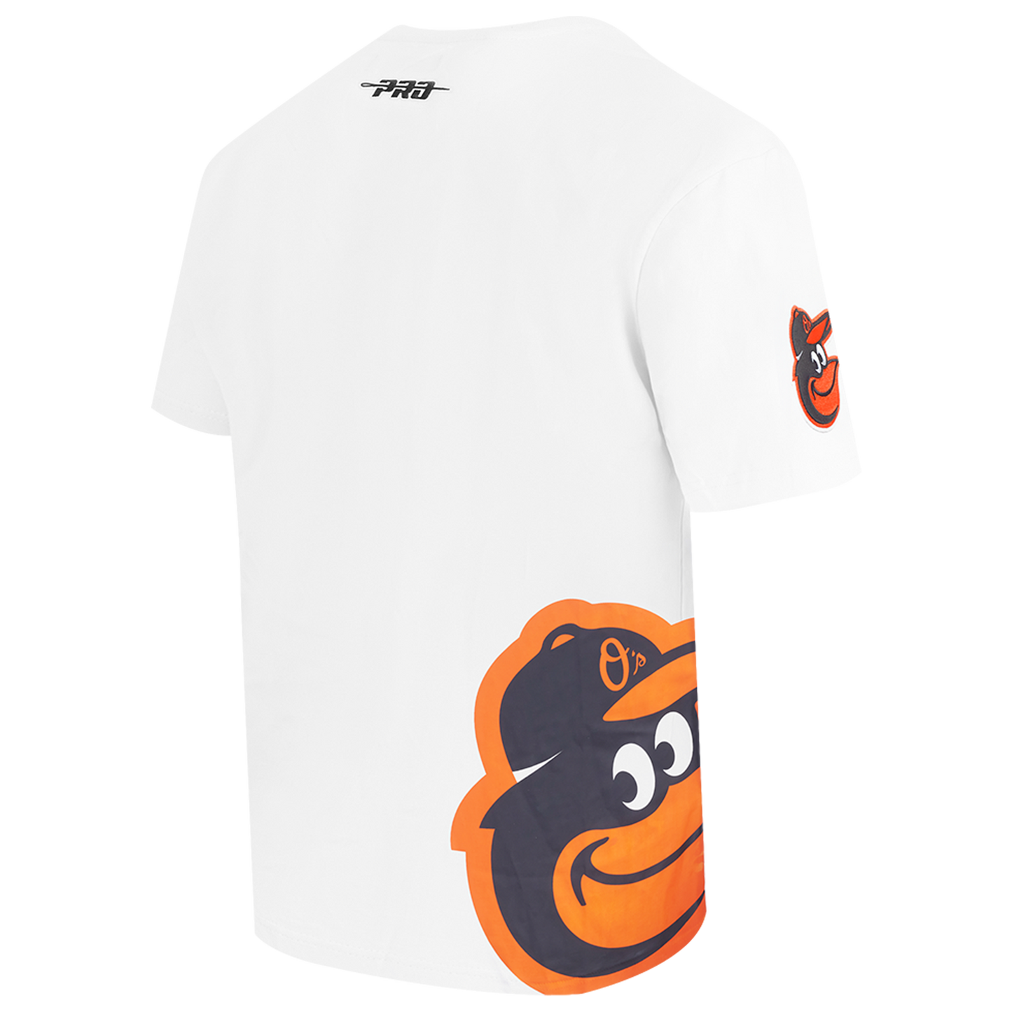 Pro Standard Orioles Living Large CJ Drop Shoulder T-Shirt - Men's - White/Black/Orange