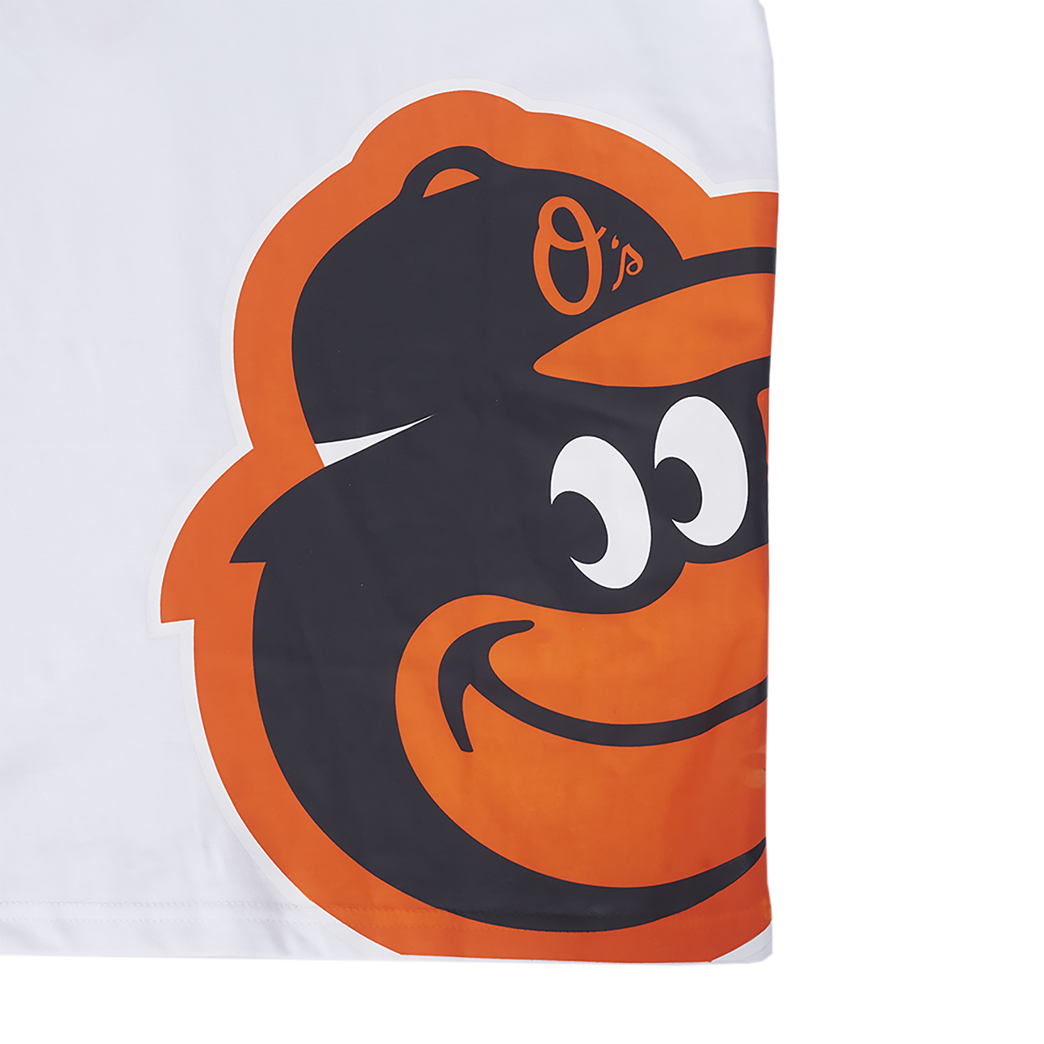 Pro Standard Orioles Living Large CJ Drop Shoulder T-Shirt - Men's - White/Black/Orange