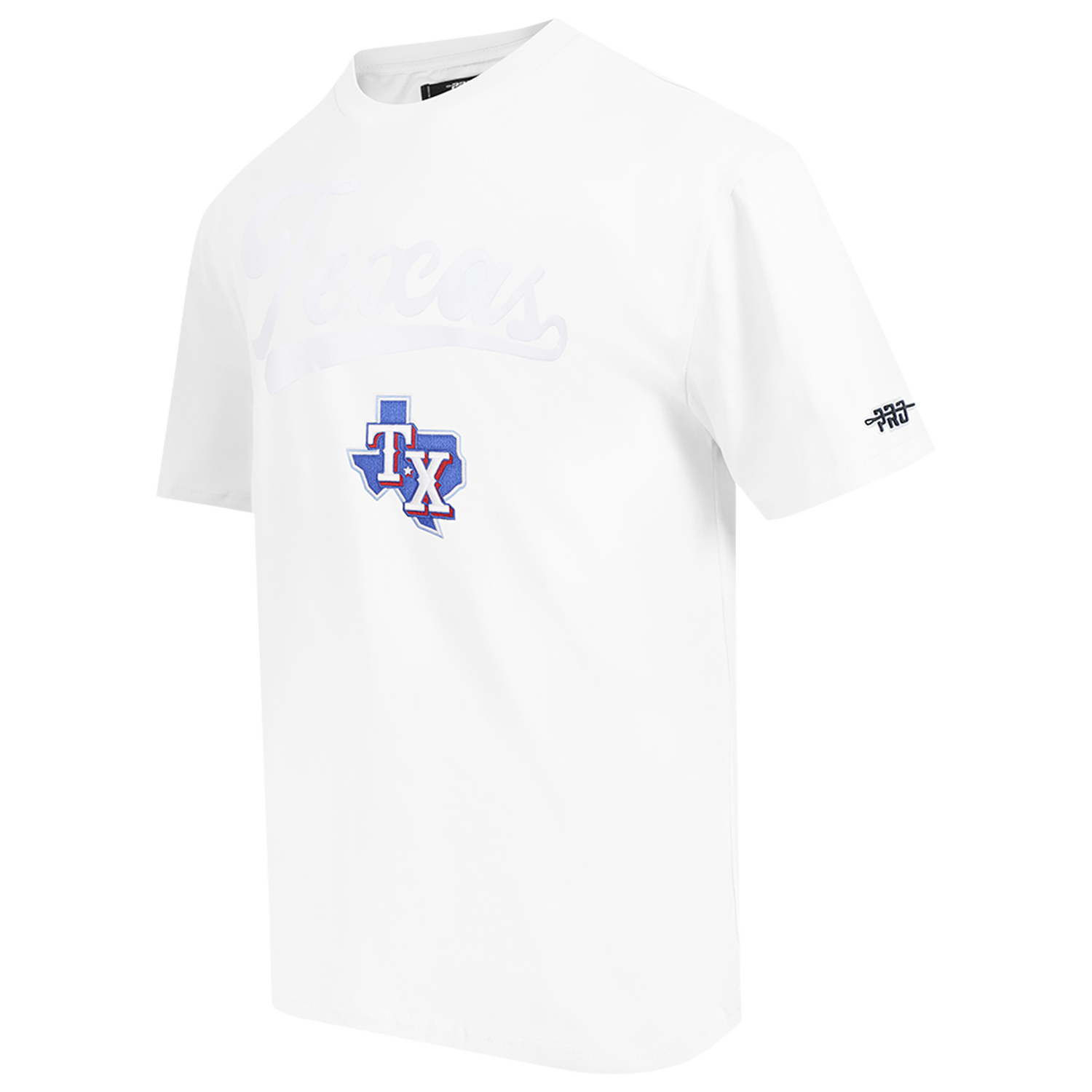 Pro Standard Rangers Living Large CJ Drop Shoulder T-Shirt - Men's - Blue/White/Red