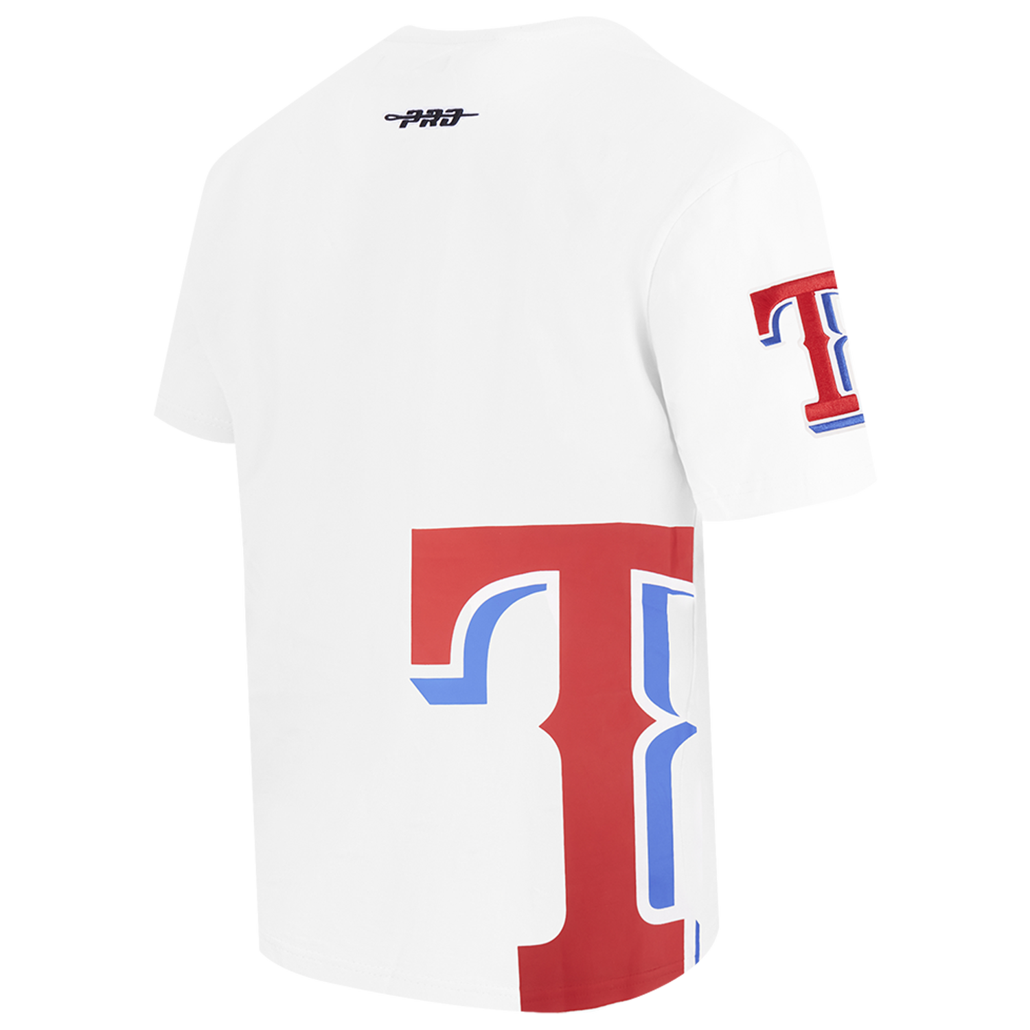 Pro Standard Rangers Living Large CJ Drop Shoulder T-Shirt - Men's - Blue/White/Red