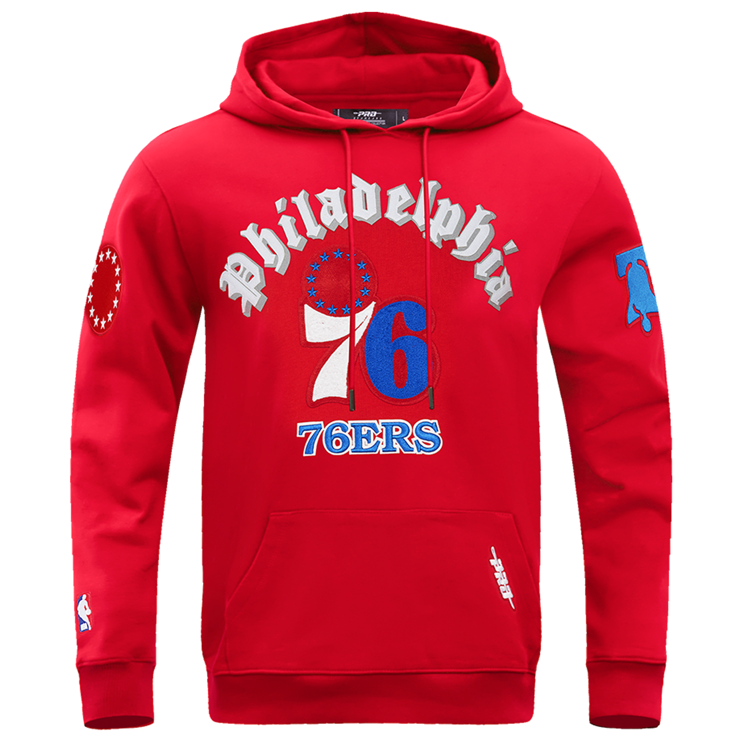 Pro Standard 76ERS OLD ENGLISH FLC PO HOODIE - Men's - Red