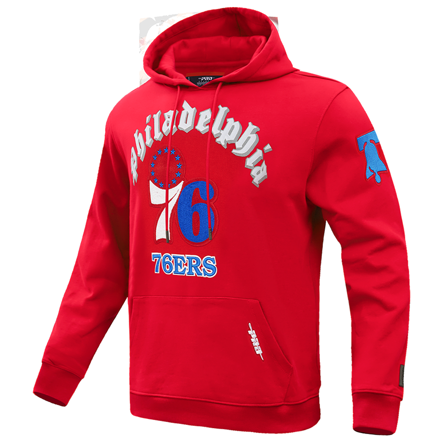 Pro Standard 76ERS OLD ENGLISH FLC PO HOODIE - Men's - Red