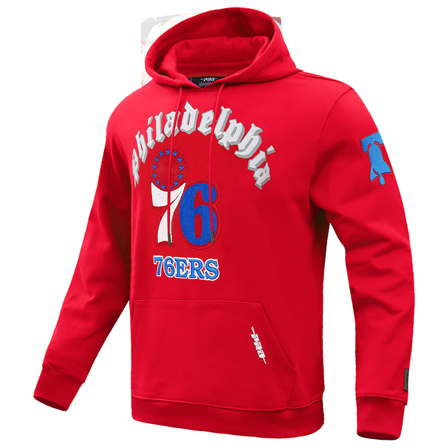 Pro Standard 76ERS OLD ENGLISH FLC PO HOODIE - Men's - Red
