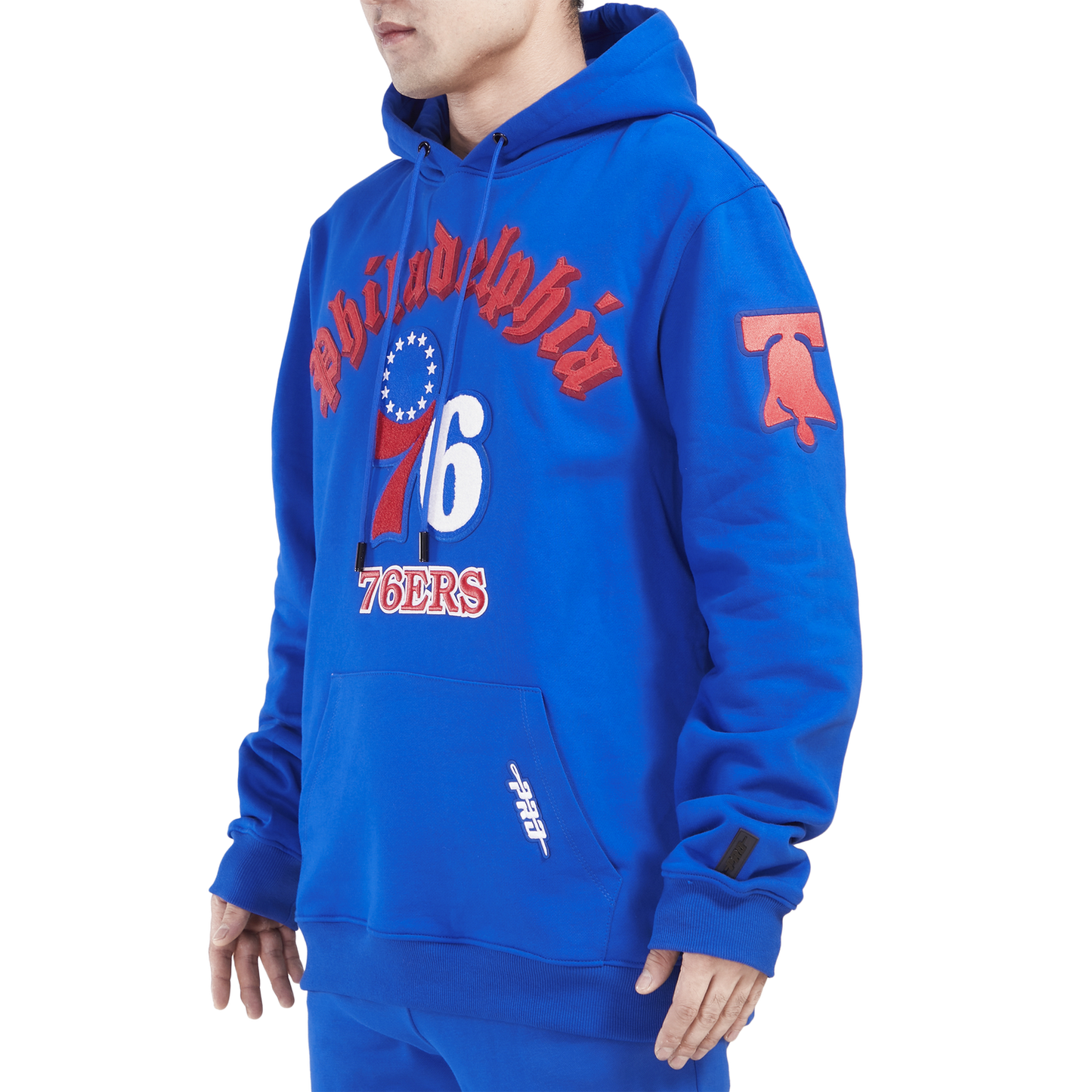 Pro Standard 76ERS OLD ENGLISH FLC PO HOODIE - Men's - Royal Blue