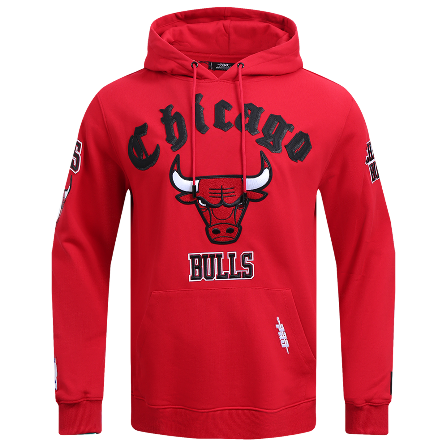 Pro Standard BULLS OLD ENGLISH FLC PO HOODIE - Men's - Red