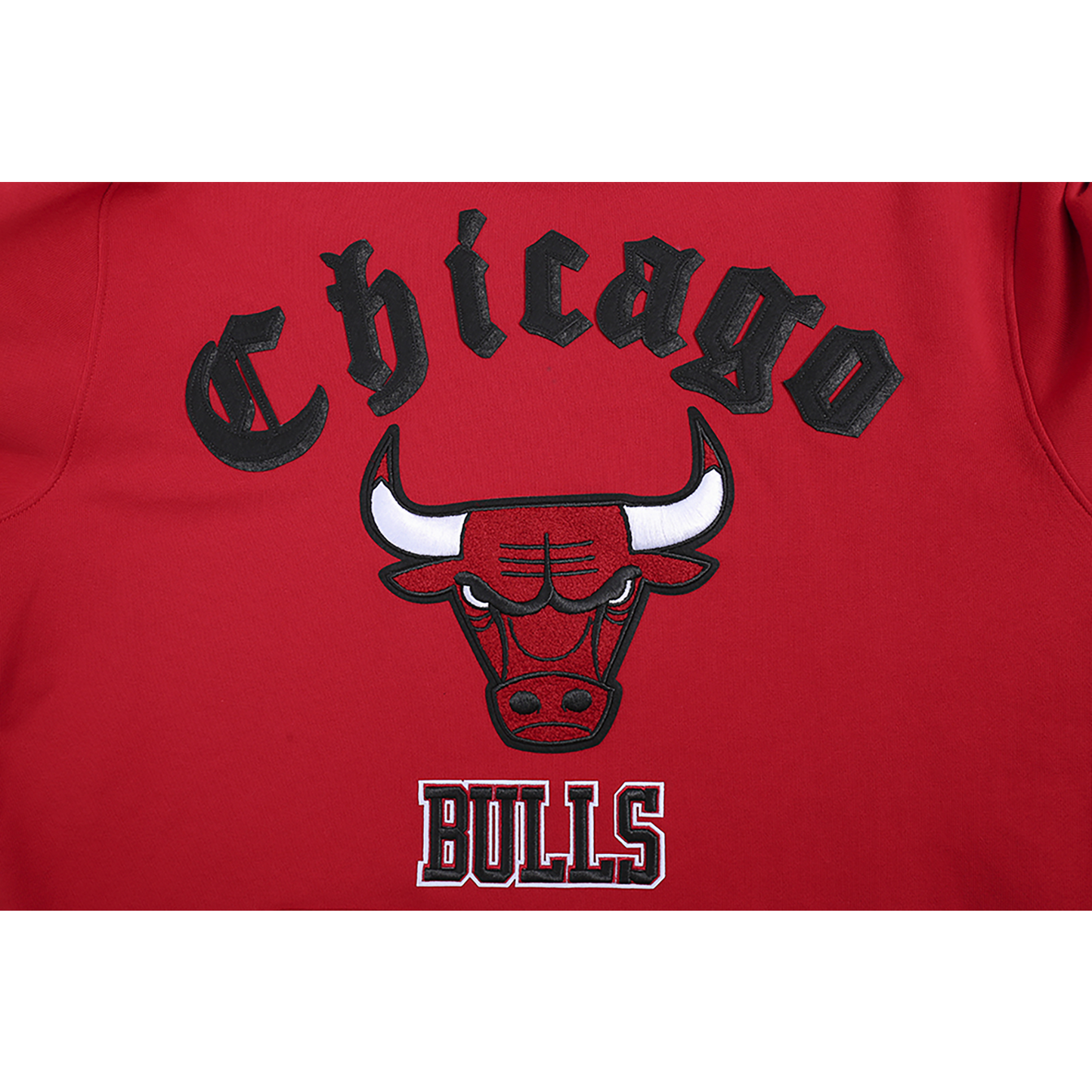 Pro Standard BULLS OLD ENGLISH FLC PO HOODIE - Men's - Red
