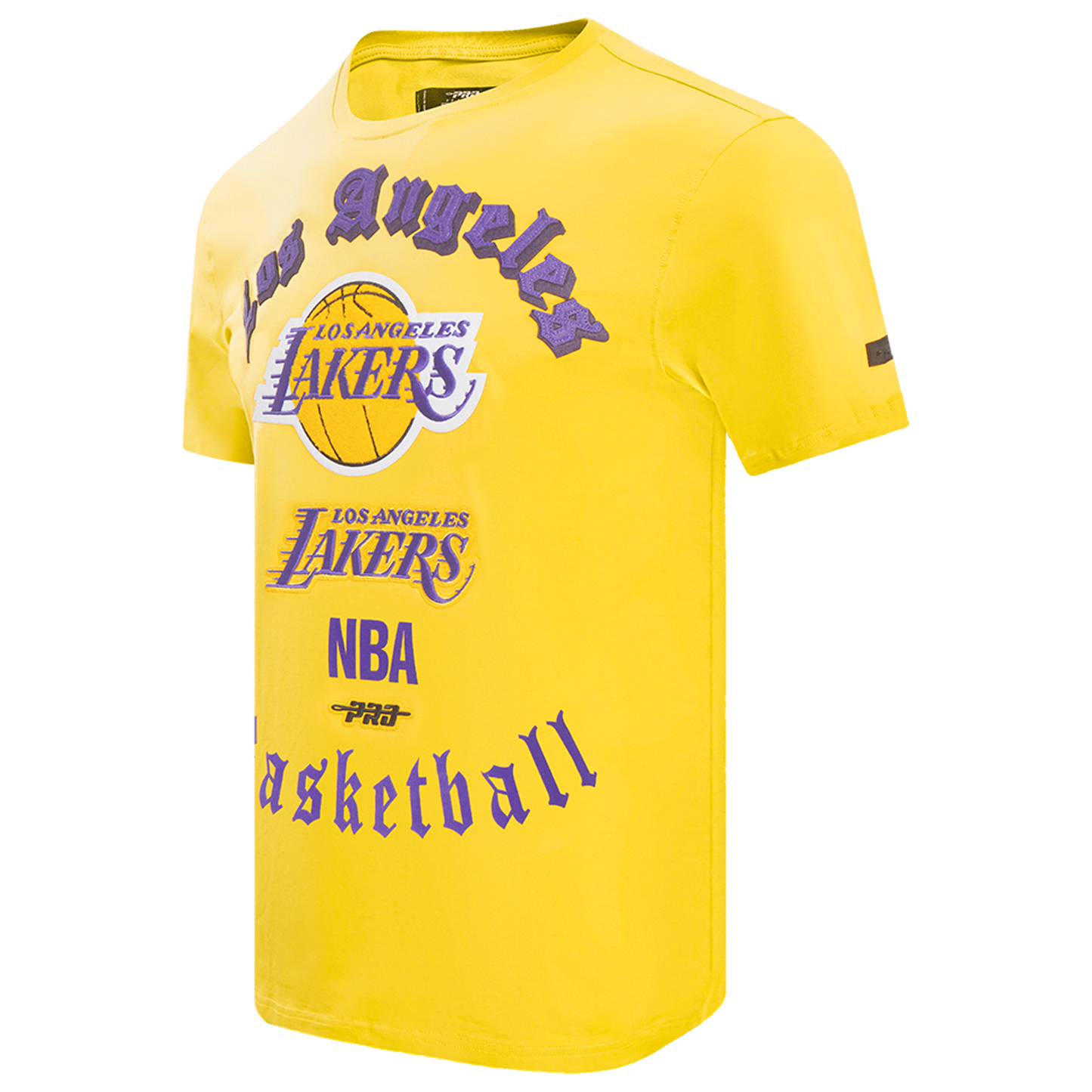Pro Standard LAKERS OLD ENGLISH SJ TEE - Men's - Yellow